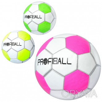 Мяч футбольный MS 3359 размер5, ПВХ, 420-440г, 3цвета, в кульке. . фото 1