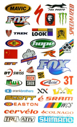 Лист формата А4 с наклейками ― фирменными логотипами торговых марок:
HAYES / QVP. . фото 1