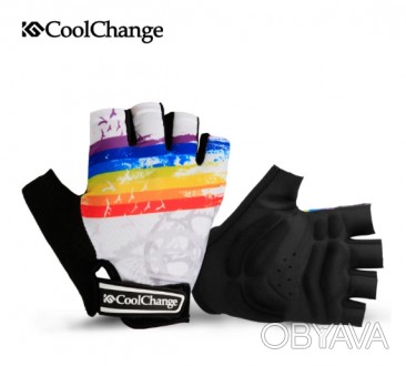 Легкие велосипедные перчатки без пальцев CoolChange JOYFUL / 91033 характеризуют. . фото 1