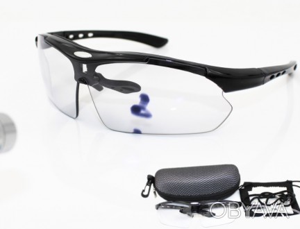 Спортивные защитные очки RBWORLD "0089" с фотохромной линзой - универсальная мод. . фото 1