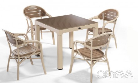 BAMBOO FOR 4, набор высококачественной пластиковой мебели (устойчивой к температ. . фото 1