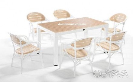 BAMBOO FOR 6, набор высококачественной пластиковой мебели (устойчивой к температ. . фото 1