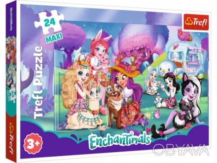 Пазли Світ Enchantimals. Hasbro від польського виробника Trefl Яскраві і барвист. . фото 1