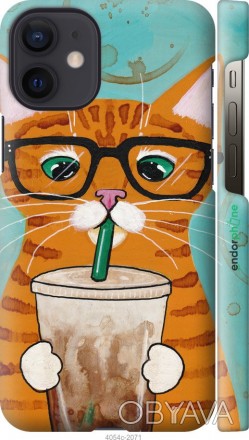 Чехол "Зеленоглазый кот в очках" для Apple iPhone 12 MiniПредставляем Вашему вни. . фото 1