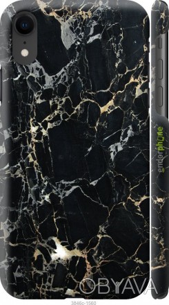 Чехол "Черный мрамор" для Apple iPhone XRПредставляем Вашему вниманию дизайнерск. . фото 1