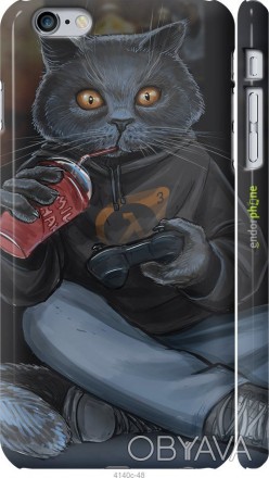 Чехол "gamer cat" для Apple iPhone 6 PlusПредставляем Вашему вниманию дизайнерск. . фото 1