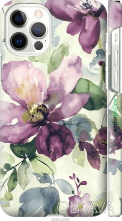 Чехол "Цветы акварелью" для Apple iPhone 12 ProПредставляем Вашему вниманию диза. . фото 1