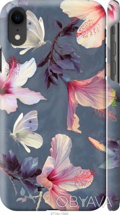 Чехол "Нарисованные цветы" для Apple iPhone XRПредставляем Вашему вниманию дизай. . фото 1
