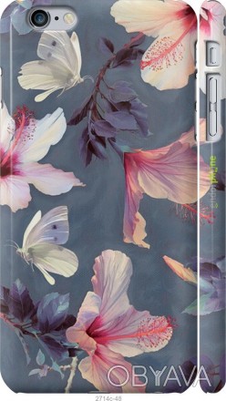 Чехол "Нарисованные цветы" для Apple iPhone 6 PlusПредставляем Вашему вниманию д. . фото 1
