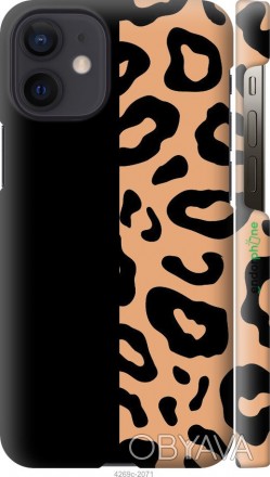 Чехол "Пятна леопарда" для Apple iPhone 12 MiniПредставляем Вашему вниманию диза. . фото 1