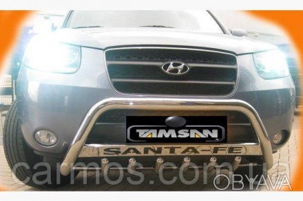 Кенгурятник из нержавеющей стали для Hyundai Santa Fe 2.
Диаметр трубы -60мм
Мод. . фото 1