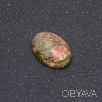 Кабошон з натурального каменю Геліотроп 25х18мм купити біжутерію дешево в інтерн. . фото 1