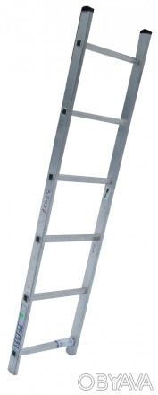Лестница приставная ELKOP VHR Hobby 1x6 алюминиевая, 1647 ммКоличество секций: 1. . фото 1