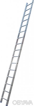 Лестница приставная ELKOP VHR Hobby 1x16 алюминиевая, 4247 ммКоличество секций: . . фото 1