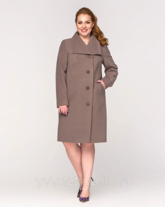 Модное женское кашемировое пальто батал терракотового цвета
Фабричное приталеное. . фото 2