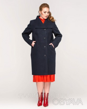 Модное женское кашемировое пальто батал терракотового цвета
Фабричное приталеное. . фото 1