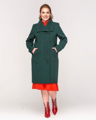 Модное женское кашемировое пальто батал терракотового цвета
Фабричное приталеное. . фото 2