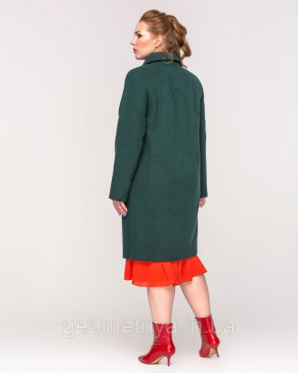 Модное женское кашемировое пальто батал терракотового цвета
Фабричное приталеное. . фото 3