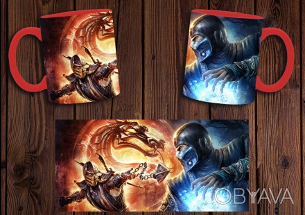 Чашка с принтом Mortal Kombat непременно понравится поклонникам этой легендарной. . фото 1