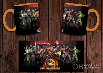 Чашка с принтом Mortal Kombat непременно понравится поклонникам этой легендарной. . фото 1