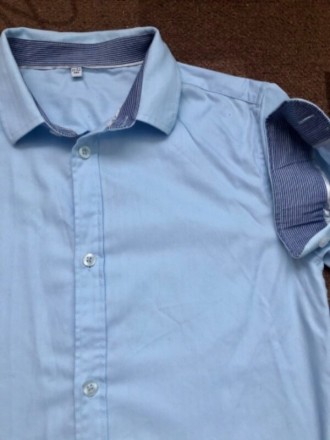 Рубашечка нежно-голубого цвета Marks&Spencer ,в идеальном состоянии,практиче. . фото 3