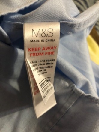 Рубашечка нежно-голубого цвета Marks&Spencer ,в идеальном состоянии,практиче. . фото 5