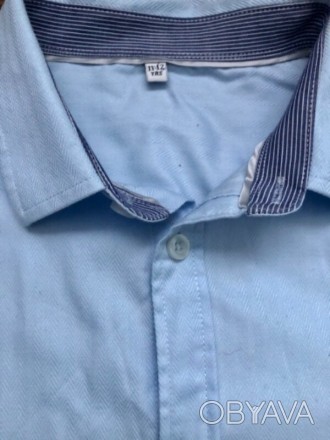 Рубашечка нежно-голубого цвета Marks&Spencer ,в идеальном состоянии,практиче. . фото 1