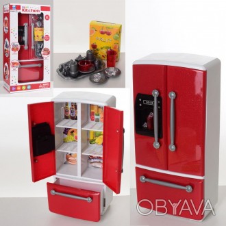 Мебель 66081-3 холодильник, 28-13-7,5см, посуда, в кор-ке, 17-33,5-9,5см. . фото 1