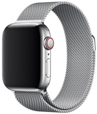 Ремешок Milanese Loop для Apple Watch Black 42/44 mm 42/44 mm, Металлик. Львів. фото 1 Ремешок Milanese Loop для Apple Watch Black 42/44 mm 42/44 mm, Металлик. Львів. фото 1