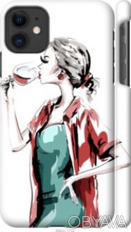 Чехол "Девушка с бокалом" для Apple iPhone 11Представляем Вашему вниманию дизайн. . фото 1