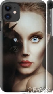 Чехол "Взгляд женщины и кошки" для Apple iPhone 11Представляем Вашему вниманию д. . фото 1