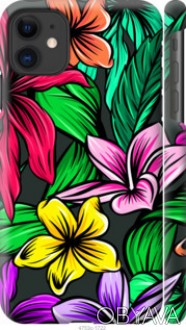 Чехол "Тропические цветы 1" для Apple iPhone 11Представляем Вашему вниманию диза. . фото 1