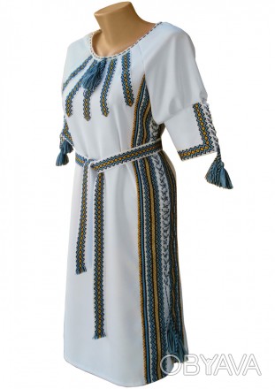 Женское вышитое платье с геометрическим орнаментом
Женское вышитое платье - это . . фото 1