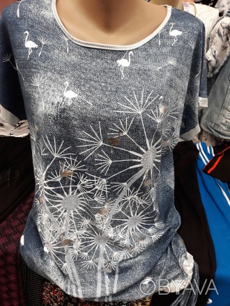 Стильная женская блузка на лето с завязками по низу.
Размеры: 50,52,54,56.. . фото 1