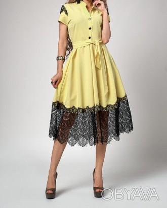 Сукня жіноча красива з клейкою спідницею, на рукавах і низ плаття декорована мер. . фото 1