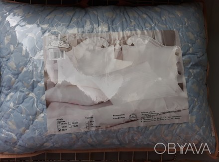 Стеганная подушка, наполнитель - холлофайбер, ткань наволочки - микрофибра, расц. . фото 1