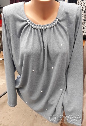 Женская нарядная блузка с украшением, есть большие размеры.
Размеры: 50, 52, 54,. . фото 1