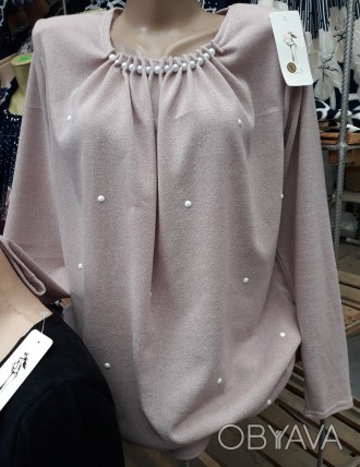 Женская нарядная блузка с украшением, есть большие размеры.
Размеры: 50, 52, 54,. . фото 1