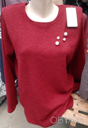 Женская трикотажная блуза с длинным рукавом, есть большие размеры.
Размеры: 50, . . фото 1