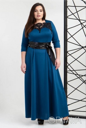 Жіноче плаття довге трикотажне є великі розміри
Красиве жіноче плаття великих ро. . фото 1