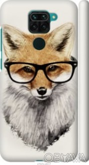 Чехол "Лис в очках" для Xiaomi Redmi Note 9Представляем Вашему вниманию дизайнер. . фото 1