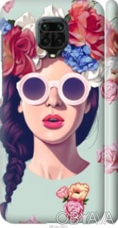 Чехол "Девушка с цветами" для Xiaomi Redmi Note 9 ProПредставляем Вашему внимани. . фото 1