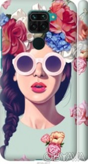 Чехол "Девушка с цветами" для Xiaomi Redmi Note 9Представляем Вашему вниманию ди. . фото 1