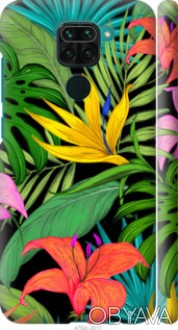 Чехол "Тропические листья 1" для Xiaomi Redmi Note 9Представляем Вашему вниманию. . фото 1