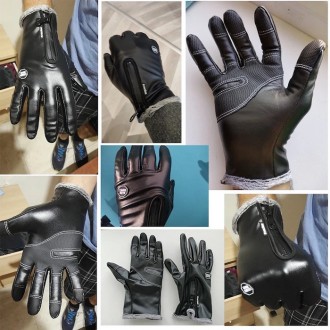 Теплые перчатки с сенсорными пальцами для мужчин и женщин; сезон осень-зима; пер. . фото 8