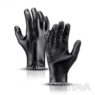 Теплые перчатки с сенсорными пальцами для мужчин и женщин; сезон осень-зима; пер. . фото 1
