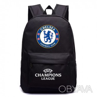 
Вместительный футбольный рюкзак Chelsea украшен символикой футбольного клуба Че. . фото 1