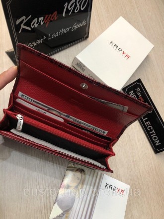 Женский кожаный лаковый кошелек от фирмы KARYA.
KARYA один из известных брендов . . фото 7