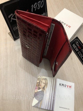 Женский кожаный лаковый кошелек от фирмы KARYA.
KARYA один из известных брендов . . фото 5