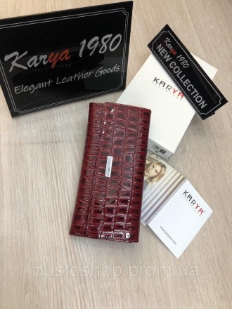 Женский кожаный лаковый кошелек от фирмы KARYA.
KARYA один из известных брендов . . фото 2